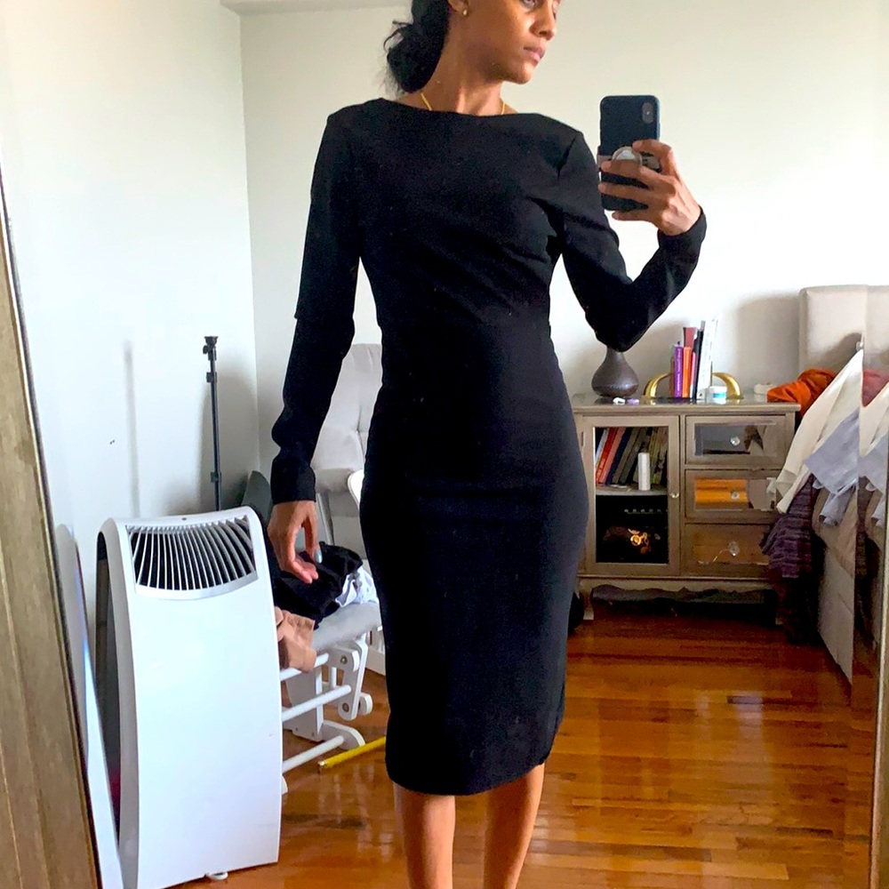 Misguided low back midi dress